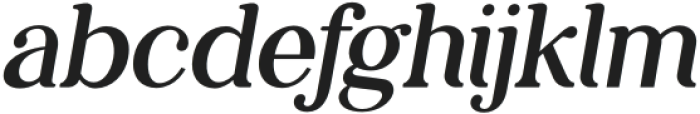 Grillages Italic otf (400) Font LOWERCASE