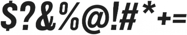 Grillmaster Narrow Bold Italic otf (700) Font OTHER CHARS