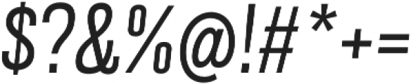 Grillmaster Narrow Light Italic otf (300) Font OTHER CHARS