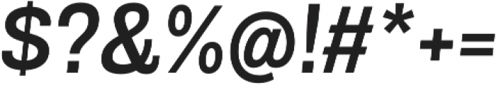 Grillmaster SemiWide Medium Italic otf (500) Font OTHER CHARS