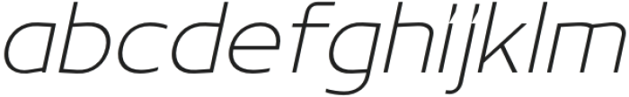 Grilova Thin Slanted otf (100) Font LOWERCASE