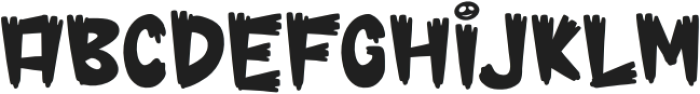Grim Hollow Regular otf (400) Font UPPERCASE