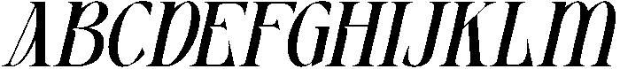 Grimersia Slant otf (400) Font UPPERCASE