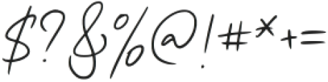 Grimetta Signature Regular otf (400) Font OTHER CHARS