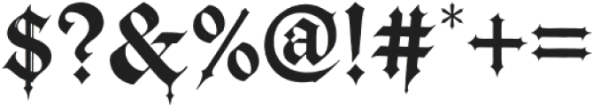 Grimoire Noire Blackletter otf (900) Font OTHER CHARS