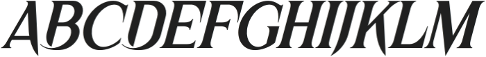 Grimveil-Italic otf (400) Font UPPERCASE