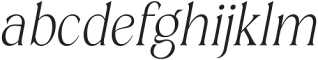 Grispily Extra Light Slant otf (200) Font LOWERCASE