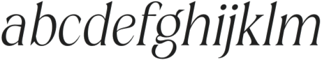 Grispily Light Slant otf (300) Font LOWERCASE