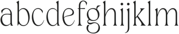 Grispily Thin otf (100) Font LOWERCASE