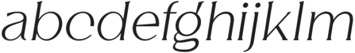 Gritlen Italic Extra Light otf (200) Font LOWERCASE