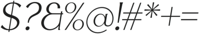 Gritlen Italic Light otf (300) Font OTHER CHARS