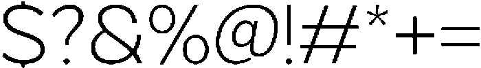 Grityle Extra Light otf (200) Font OTHER CHARS