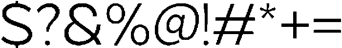 Grityle Light otf (300) Font OTHER CHARS