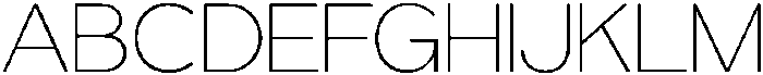 Grityle Thin otf (100) Font UPPERCASE