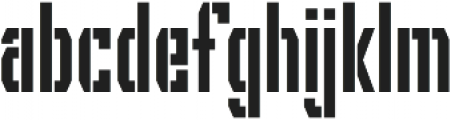 Grizzly 0116 Stencil otf (400) Font LOWERCASE