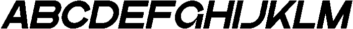 Groka Italic otf (400) Font UPPERCASE