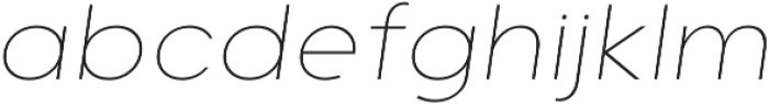 Grold Thin Italic otf (100) Font LOWERCASE