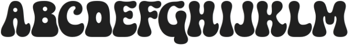 Gromvies Regular otf (400) Font UPPERCASE