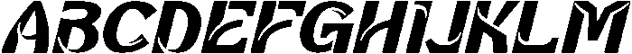 Groobty Italic otf (400) Font UPPERCASE