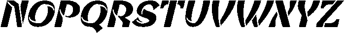 Groobty Italic otf (400) Font UPPERCASE