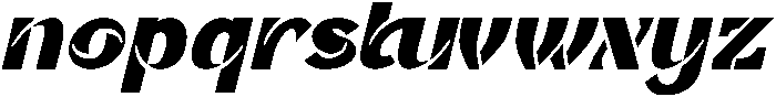 Groobty Italic otf (400) Font LOWERCASE