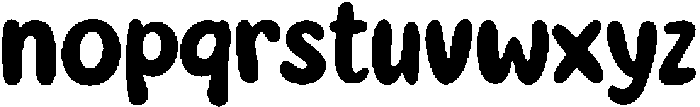 Groove Bounce Regular ttf (400) Font LOWERCASE