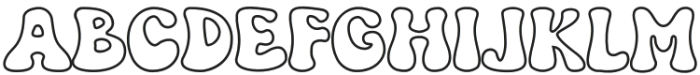 Grooven Outline otf (400) Font UPPERCASE