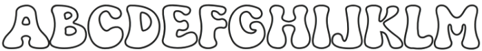 Grooven Outline otf (400) Font LOWERCASE