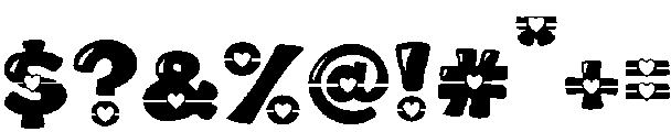 Groovi Heart Regular otf (400) Font OTHER CHARS