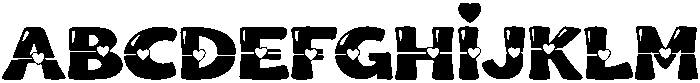 Groovi Heart Regular otf (400) Font UPPERCASE