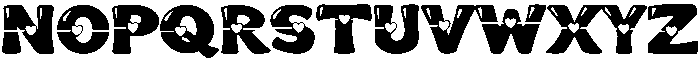 Groovi Heart Regular otf (400) Font UPPERCASE