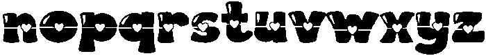 Groovi Heart Regular otf (400) Font LOWERCASE