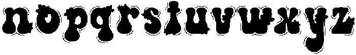 Groovy Bloom Regular otf (400) Font LOWERCASE