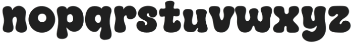Groovy Chunk Regular otf (400) Font LOWERCASE