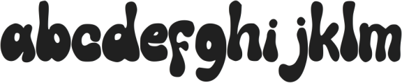 Groovy Font Regular otf (400) Font LOWERCASE