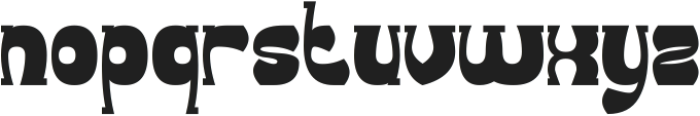 Groovy Funky Bold otf (700) Font LOWERCASE
