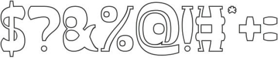 Groovy Funky-Hollow otf (400) Font OTHER CHARS