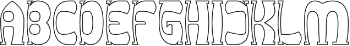 Groovy Funky-Hollow otf (400) Font UPPERCASE