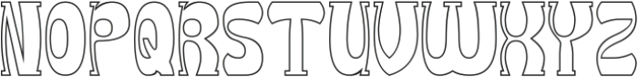 Groovy Funky-Hollow otf (400) Font UPPERCASE