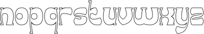 Groovy Funky-Hollow otf (400) Font LOWERCASE
