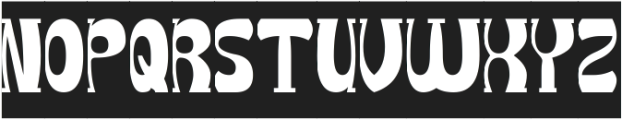 Groovy Funky-Inverse otf (400) Font UPPERCASE