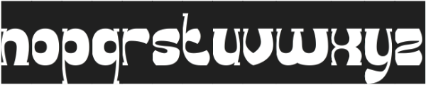 Groovy Funky-Inverse otf (400) Font LOWERCASE