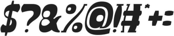 Groovy Funky Italic otf (400) Font OTHER CHARS