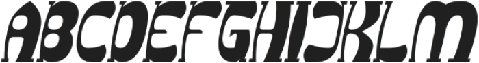 Groovy Funky Italic otf (400) Font UPPERCASE