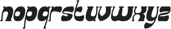 Groovy Funky Italic otf (400) Font LOWERCASE
