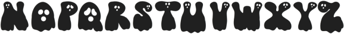 Groovy Ghost Regular otf (400) Font UPPERCASE