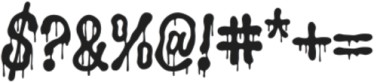 Groovy Liquor Drip otf (400) Font OTHER CHARS