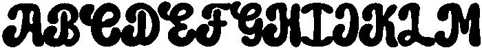 Groovy Love Regular otf (400) Font UPPERCASE