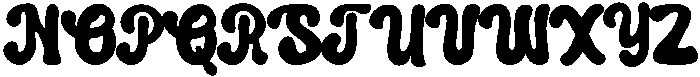 Groovy Love Regular otf (400) Font UPPERCASE