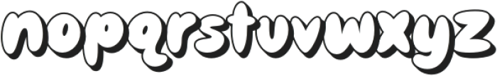 Groovy Magic Extrude otf (400) Font LOWERCASE